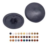 Paquete de 50 tapas de rosca Pozi de 12 mm de diámetro, cubiertas de plástico con clip para cabeza Pozidriv, tapa decorativa para muebles (50, antracita S0)