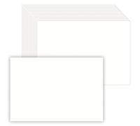 Paquete de 50 tarjetas gruesas de cartulina blanca de 5 x 7 pulgadas, tarjetas planas de 80 libras, papel de impresora para hacer tus propias invitaciones de bricolaje, notas, saludos, tarjetas de