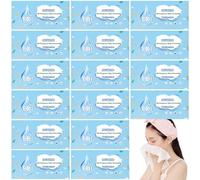 Paquete de 50 toallitas desechables de lujo envueltas individualmente para viajes, respetuosas con la piel; toallitas desmaquillantes suaves limpias e higiénicas; toallitas limpiadoras de agua pura