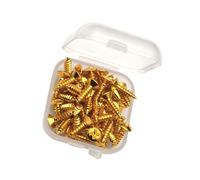 Paquete de 50 tornillos de metal para guitarra, aleación de alta resistencia, resistentes a la corrosión para una instalación segura, tornillos de bajo de alta resistencia