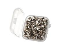 Paquete de 50 tornillos de metal para guitarra, aleación de alta resistencia, resistentes a la corrosión para una instalación segura, tornillos de bajo de alta resistencia