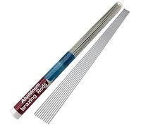 Paquete de 50 varillas de soldadura de aluminio de 1/16 x 13 pulgadas, varillas de soldadura de aluminio para antorcha de propano, reparación de aluminio