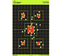 Paquete de 50 - Vista de 12 x 18 pulgadas en el objetivo Splatterburst - Mira al instante tus disparos estallan amarillo fluorescente brillante al impactar