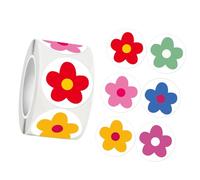 Paquete de 500 calcomanías florales de 25 mm, etiquetas adhesivas para álbumes de recortes, diarios de niños y profesores, suministros de recompensa para niños