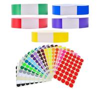 Paquete De 500 Pulseras Y 5 Etiquetas, Pulseras De Papel, Pulseras Impermeables, Aptas Para Festivales De Música, Parques Infantiles, Fiestas.