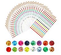 Paquete de 5280 pegatinas de puntos circulares de colores brillantes, pegatinas de puntos pequeños de 6 mm para calendario, planificador, papel para manualidades (16 colores/30 hojas)