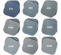 Paquete de 54 bloques de lijado, 9 granos de 320 a 3500, almohadillas de lijado suaves al tacto, almohadillas de pulido de esponja de lijado de 2 x 2 pulgadas, para reparación de pulido de