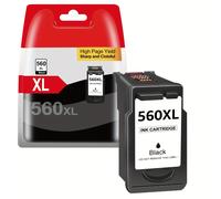 Paquete de 560 561 XL Cartuchos para Canon 560XL 561XL PG-560XL CL-561XL PG560XL CL561XL Cartuchos de Impresora para TS5350 TS5351 TS7450 TS7451 TS5352 TS5353 (Negro)