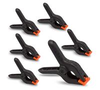 Paquete de 6 abrazaderas de agarre de resorte de plástico de 3 pulgadas de agarre rápido para manualidades de madera