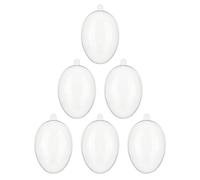 Paquete de 6 adornos de Navidad transparentes rellenables para árbol de vacaciones, decoración del hogar, suministros de globos rellenables