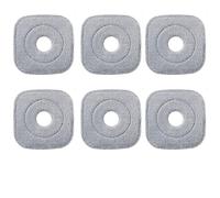 Paquete de 6 almohadillas cuadradas de microfibra de 9 pulgadas compatibles con True & Tidy SPIN-800 TrueClean Mop M16 Spin Mop y la mayoría de fregonas y cubos cuadrados