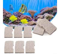 Paquete de 6 almohadillas de filtro de eliminación de amoníaco para filtros Eheim 306/307 y 406/407 - Fibra de algodón, 12 x 7,3 cm, compatible con Freshwat