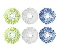 Paquete de 6 almohadillas de recambio para fregona giratoria compatibles con SIMPLI-Magic 79349 79117 979193 79229, parte n.º 79161