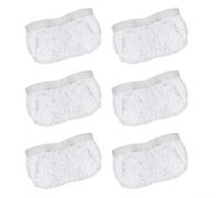 Paquete de 6 almohadillas de repuesto de microfibra compatibles con Polti Vaporetto 100 Steam Mop Series, paños de limpieza reutilizables con tiras para fregar