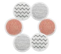 Paquete de 6 almohadillas de repuesto para mopa de vapor S7000 compatibles con Shark S7000AMZ S7001TGT Series, almohadillas de fregona de vapor y limpieza todo en uno (6)