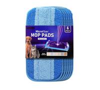 Paquete de 6 almohadillas reutilizables para fregona compatibles con Swiffer WetJet, paños de microfibra para limpieza de suelos de madera dura, almohadillas de repuesto lavables (mopa no incluida)