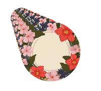 Paquete de 6 ambientadores de coche circulares florales con corona de primavera, lindo ambientador colgante para coche, decoración de habitación de automóvil, regalo