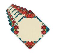 Paquete de 6 ambientadores de coche con borde en color, bonito ambientador colgante para coche, decoración de habitación de automóvil, regalo