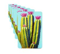 Paquete de 6 ambientadores de coche con diseño de cactus para colgar en el coche, decoración de habitación de automóvil, regalo