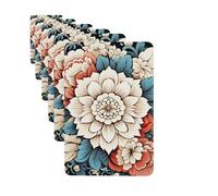 Paquete de 6 ambientadores de coche con estampado floral, lindo ambientador colgante para coche, decoración de habitación de automóvil, regalo