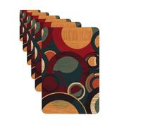 Paquete de 6 ambientadores de coche con formas y círculos, lindo ambientador colgante de coche para decoración de habitación automotriz, regalo