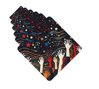 Paquete de 6 ambientadores de coche con las manos que alcanzan las estrellas, lindo ambientador colgante de coche para decoración de habitación automotriz, regalo