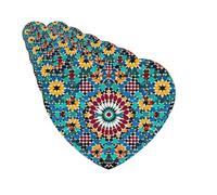 Paquete de 6 ambientadores de coche con patrón de color marroquí, lindo ambientador colgante para coche, decoración de habitación de automóvil, regalo