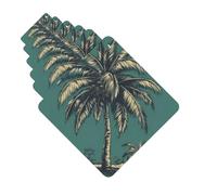 Paquete de 6 ambientadores de coche dibujados a mano con patrón de árbol, lindo ambientador colgante para coche, decoración de habitación de automóvil, regalo