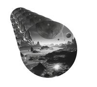 Paquete de 6 ambientadores de coche en blanco y negro con imagen del planeta, lindo ambientador colgante de coche para decoración de habitación automotriz, regalo