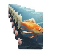 Paquete de 6 ambientadores de coche para amantes de los peces, lindo ambientador colgante de coche para decoración de habitación automotriz, regalo