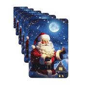 Paquete de 6 ambientadores de coche para invierno, Navidad, Papá Noel, lindo ambientador colgante para coche, decoración de habitación de automóvil, regalo