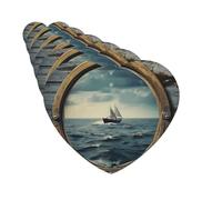 Paquete de 6 ambientadores de coche para ventana de barco, lindo ambientador colgante de coche para decoración de habitación automotriz, regalo
