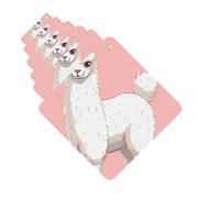 Paquete de 6 ambientadores para coche, alpaca blanca, llama, lindo ambientador colgante para coche, decoración de habitación de automóvil, regalo