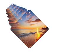 Paquete de 6 ambientadores para coche, amanecer tropical en la playa, lindo ambientador colgante para coche, decoración de habitación de automóvil, regalo