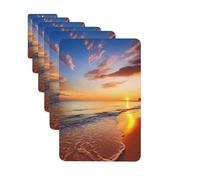 Paquete de 6 ambientadores para coche, amanecer tropical en la playa, lindo ambientador colgante para coche, decoración de habitación de automóvil, regalo