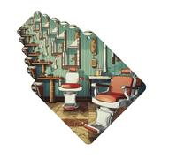 Paquete de 6 ambientadores para coche, barbería, lindo ambientador colgante para coche, decoración de habitación de automóvil, regalo