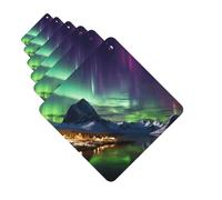 Paquete de 6 ambientadores para coche, bonito ambientador colgante de Aurora, para decoración de habitación de automóvil, regalo