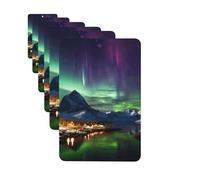 Paquete de 6 ambientadores para coche, bonito ambientador colgante de Aurora, para decoración de habitación de automóvil, regalo