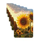 Paquete de 6 ambientadores para coche, bonito girasol, lindo ambientador colgante para coche, decoración de habitación de automóvil, regalo