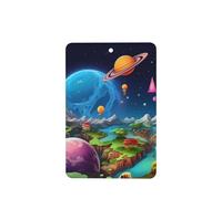 Paquete de 6 ambientadores para coche con diseño de dibujos animados del universo, bonitos ambientadores colgantes para coche, para decoración de habitaciones automotrices, regalo.