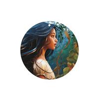 Paquete de 6 ambientadores para coche con forma de persona con pelo largo, bonitos ambientadores colgantes para coche, para decoración de habitaciones automotrices, regalo.