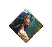 Paquete de 6 ambientadores para coche con forma de persona con pelo largo, bonitos ambientadores colgantes para coche, para decoración de habitaciones automotrices, regalo.