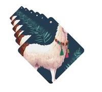 Paquete de 6 ambientadores para coche, diseño de alpaca y llama, para colgar en el coche, para decoración de habitación de automóvil, regalo