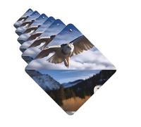 Paquete de 6 ambientadores para coche, diseño de animales y paisajes, bonito ambientador colgante para coche, decoración de habitación de automóvil, regalo