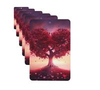 Paquete de 6 ambientadores para coche, diseño de árbol de amor, bonito corazón para colgar en el coche, decoración de habitación de automóvil, regalo