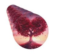 Paquete de 6 ambientadores para coche, diseño de árbol de amor, bonito corazón para colgar en el coche, decoración de habitación de automóvil, regalo