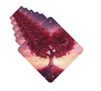 Paquete de 6 ambientadores para coche, diseño de árbol de amor, bonito corazón para colgar en el coche, decoración de habitación de automóvil, regalo