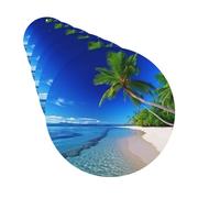 Paquete de 6 ambientadores para coche, diseño de árbol de coco y cielo azul para colgar en el coche, para decoración de habitación de automóvil, regalo