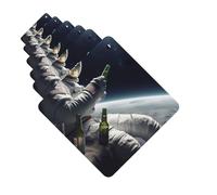 Paquete de 6 ambientadores para coche, diseño de astronauta con cerveza, lindo ambientador colgante para coche, decoración de habitación de automóvil, regalo