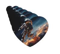 Paquete de 6 ambientadores para coche, diseño de astronauta volando en el espacio, lindo ambientador colgante para coche, decoración de habitación de automóvil, regalo